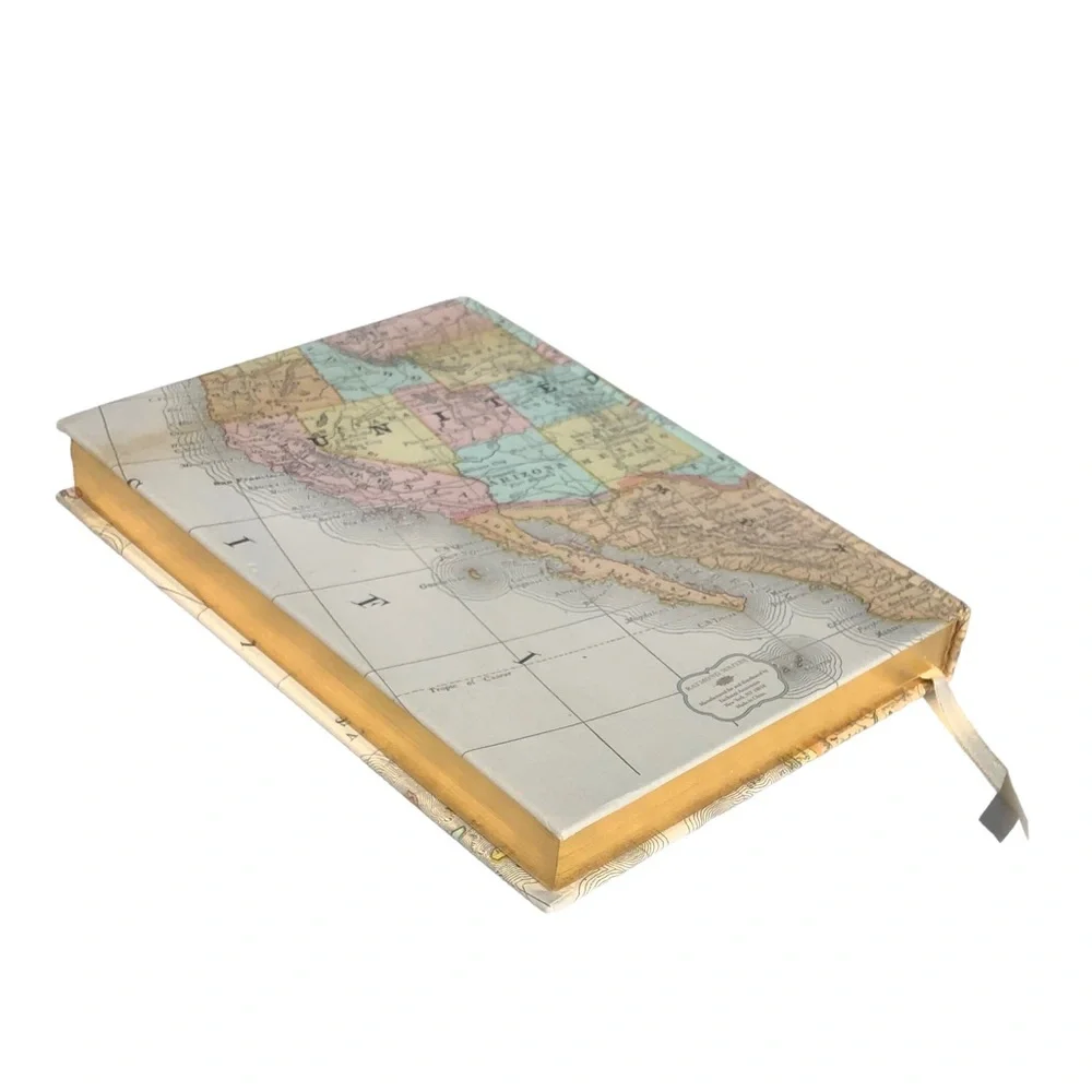 EAI Explore the USA Gold Gilded Hardcover Journal with Page Marker